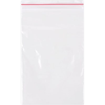 Сверхпрочные пакеты BRAUBERG EXTRA ZIP LOCK зиплок, комплект 100 шт, 10x15 см, ПВД, 100 мкм 608182