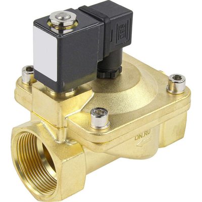 Клапан электромагнитный DN.ru VS2W-400V-PU-NC Ду40 Ру16 латунь, пилотный, VITON, 220В AC D130-01495