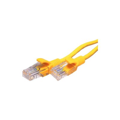 Патч-корд компьютерный U/UTP SUPRLAN Cat.5e 4x2 26AWG /7x0.16mm/ Cu LSZH желтый 1м 10-0162