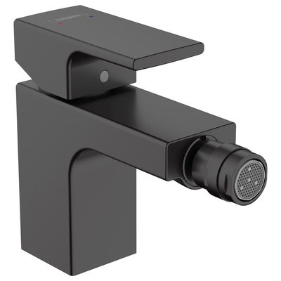 Смеситель для биде Hansgrohe Vernis Shape однорычажный, со сливным гарнитуром, черный 71211670