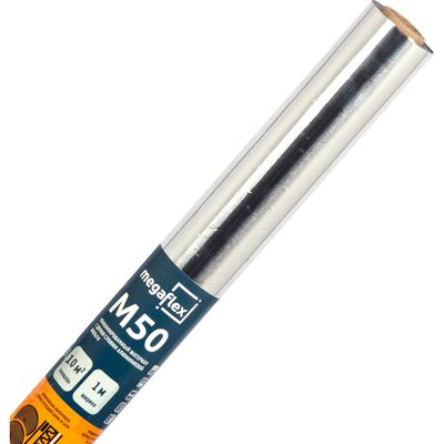 Фольга для бани, сауны Megaflex М50 1 м х 10 м, 10 кв. м FOIM.100.10