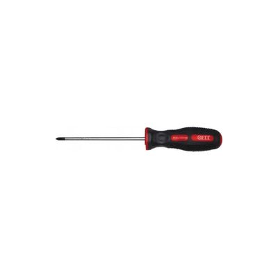 Отвертка с резиновой ручкой CrV 3х75 РН0 FIT 55102