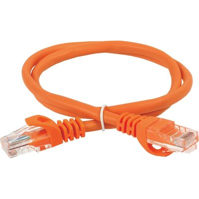 Коммутационный шнур ITK кат. 5Е UTP LSZH 1м оранжевый PC07-C5EUL-1M