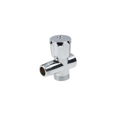 Кран вентильный AV Engineering 1/2"х3/4" для стиральной машины, трехпроходной, хром AVE255123412
