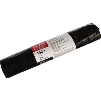 Мешки для строительного мусора (10 шт; 180 л; 900х1200 мм; 35 мкм; ПВД) FIT 11938