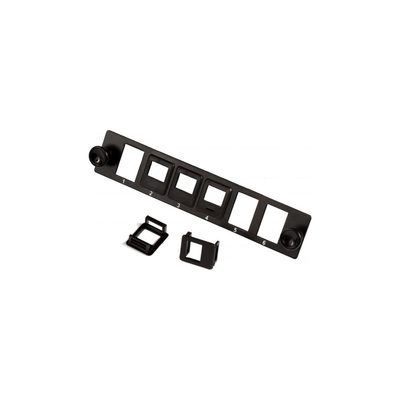 Адаптерная панель LANMASTER на 6 модулей, типа Keystone, для кросса LAN-FOB10-1P LAN-FP10-6OK