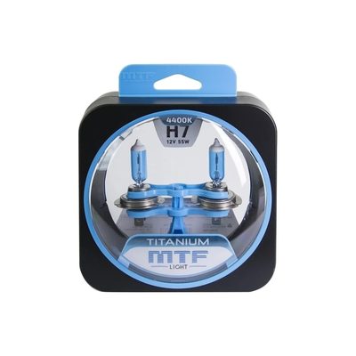 Галогеновая лампа MTF Light Titanium H7, 12В, 55Вт, 1500 Лм, 4400К 40841 HTN1207