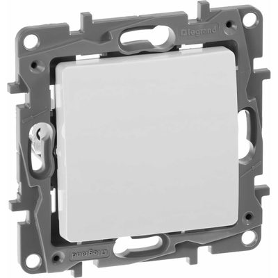 Выключатель Legrand одноклавишный Legrand Etika 10А 250В безвинтовые зажимы белый 672201
