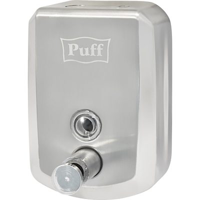Дозатор для жидкого мыла Puff 8705 из нержавеющей стали, хром, 500 мл, с ключом 1402.137