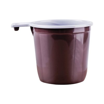 Одноразовые чашки для кофе OfficeClean 200мл, 50шт, эконом ПП, бело-коричневые 246540/П232831