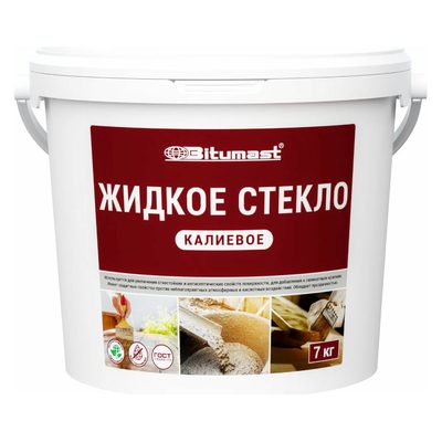 Калиевое жидкое стекло Bitumast 7 кг 4607952907782