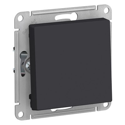 Выключатель Systeme Electric ATLASDESIGN, 1-клавишный, сх1, 10АХ, механизм, карбон, ATN001011