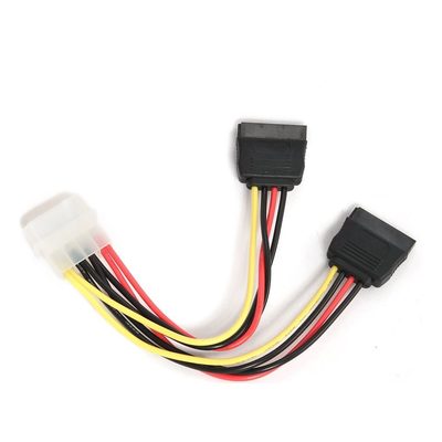Кабель питания Cablexpert SATA molex 4pin/2xsata 15pin, на 2 устройства, 15см, пакет CC-SATA-PSY