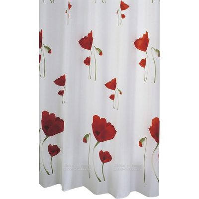 Штора для ванных комнат RIDDER Mohn красный 47800