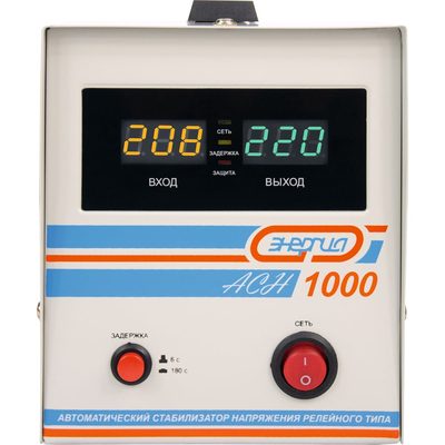 Стабилизатор с цифровым дисплеем Энергия АСН-1000 Е0101-0124