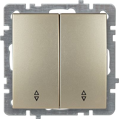Механизм выключателя NILSON 2СП проходной золото Touran/Alegra metallic 24150409