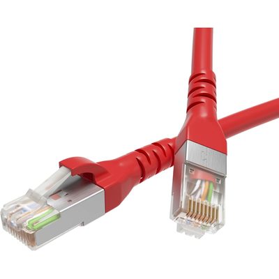 Экранированный патч-корд DKC cat6 f/utp 4x2, lszh, красный, 0.5м RN6FU4505RD