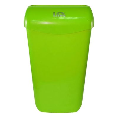 Корзина для мусора LIME 23 л, подвесная, с держателем мешка, зеленая 974234
