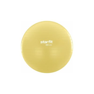 Фитбол Starfit GB-108 55 см, 900 г, антивзрыв, желтый пастель УТ-00020574