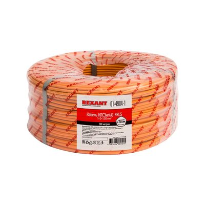 Огнестойкий кабель REXANT КПСЭнг(А)-FRLS 1x2x1,00 мм2, бухта 200 м 01-4904-1