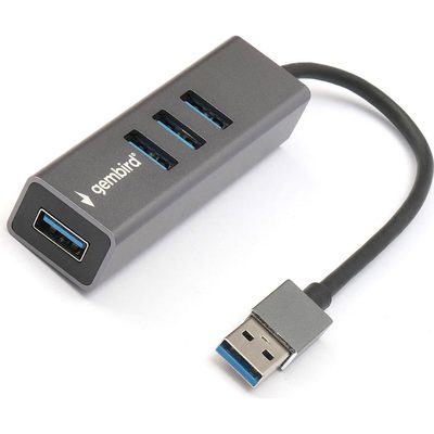 Концентратор usb 3.0 Gembird 4 порта, кабель 17см, UHB-C454