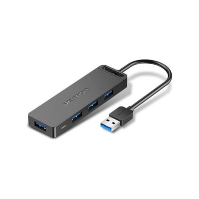 Концентратор VENTION OTG USB 3.0 на 4 порта, черный, 0.15м. CHLBB