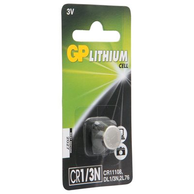 Литиевая дисковая батарейка Lithium CR1/3N в блистере GP CR1/3NARA-7C1 15920393