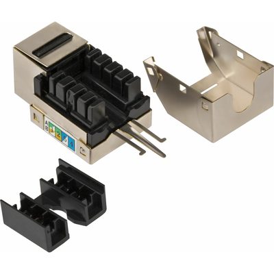Модуль Keystone RJ45, кат.5e, STP, 90 градусов, белый, TWT-OK45STP/5E-WH