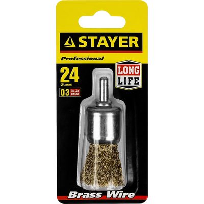 Кистевидная щетка 24 мм для дрели STAYER 35113-24