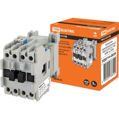 Электромагнитный пускатель TDM ELECTRIC ПМ12-010151 У3В 400В 1р SQ0714-0039