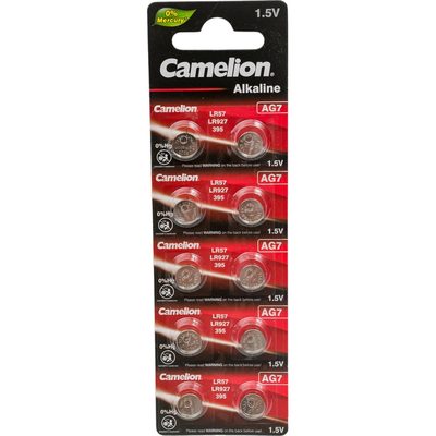 Батарейка для часов Camelion G7 BL-10 Mercury Free AG7-BP10 0%Hg 395A/LR927/195 12815
