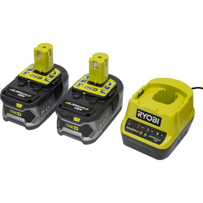 Набор Ryobi ONE+ RC18120-250 5133003364 аккумулятор (18 В; 5.0 А*ч; Li-Ion) 2 шт. и зарядное устройство RC18120
