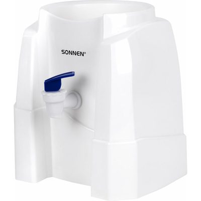 Кулер-водораздатчик SONNEN Ts-01w, без нагрева и охлаждения, настольный, 1 кран, белый 456175