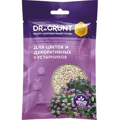 Доктор Грунт для цветов и декор.кустарников, DR.GRUNT 120гр.саше 90