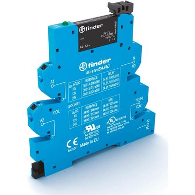 Интерфейсный модуль твердот реле Finder mAsterbAsic = 24в Dc, вых. цепь 1но 6а, 1,5-, 391070249024