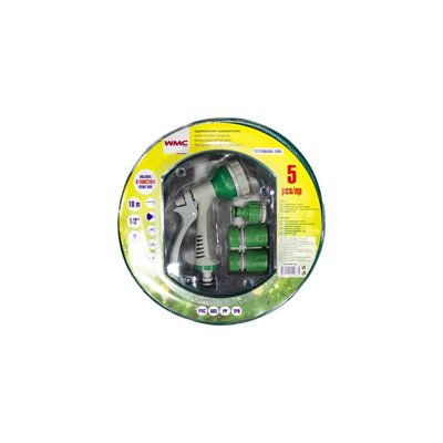 Садовый шланг с пистолетом-распылителем WMC TOOLS 1/2", 18 м, 8 режимов распыления TG7106008-18M 48854