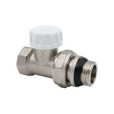 Настроечный клапан AQUALINK  для радиатора с уплотнением прямой вн-нар 3/4" 02678