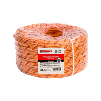 Огнестойкий кабель REXANT КПСнг(А)-FRHF 2x2x0,50 мм2, бухта 200 м 01-4923