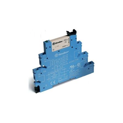 Интерфейсный модуль реле Finder, 1 CO конт. 6а /= 12в Ac/Dc, винт. зажимы, 385100120060