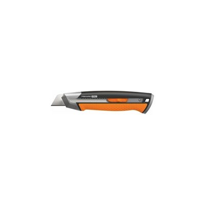 Строительный нож с выдвижным сменным лезвием Fiskars 25мм CarbonMax 1027228