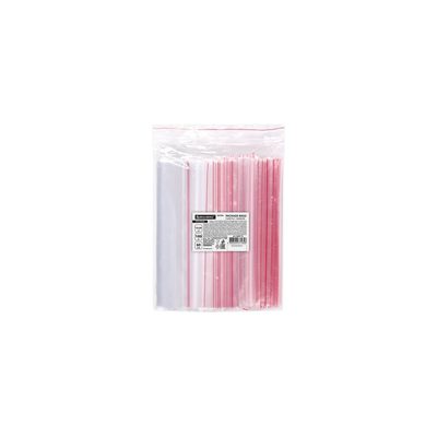 Пакеты BRAUBERG EXTRA ZIP LOCK зиплок, прочные, комплект 100 шт, 15x20 cм, ПВД, 60 мкм 608172