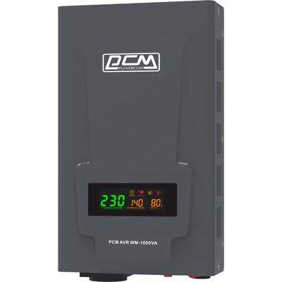 Стабилизатор напряжения Powercom WM-1000VA 800Вт 1000ВА графитовый 1928730