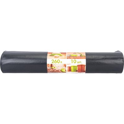 Мешки для мусора особопрочные (10 шт; 260 л; 110 мкм; 90х140 см) Концепция Быта 365994