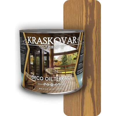 Масло для террас Kraskovar Deco Oil Terrace Миндаль 2,2 л 1254