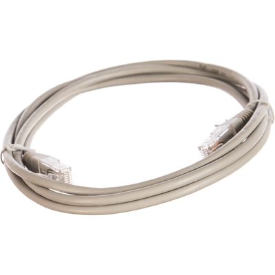 Патч-корд TWT RJ45-RJ45, 4 пары, UTP, категория 5е, 2 м, серый, 45-45-2.0-GY