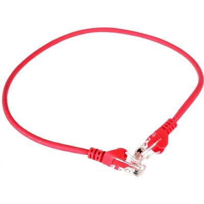 Патч-корд LANMASTER RJ45-RJ45, 4 пары, UTP, категория 5е, 0.5м, оранжевый, LSZH, LAN-PC45/U5E-0.5-OR