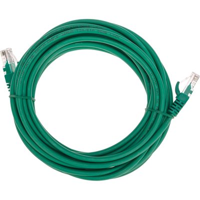 Патч-корд REXANT U/UTP, CAT 5e, RJ45-RJ45, 26AWG, LSZH, зеленый, 5 м 02-0106-5