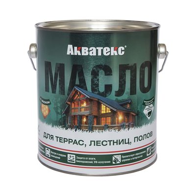 Масло Акватекс для террас лестниц полов 2.5 л 205704