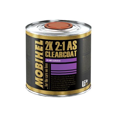 Акриловый лак MOBIHEL Anti-Scratch HS 2К бесцветный, банка 0.5 л 47155201