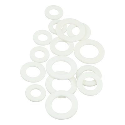 Набор прокладок из резины MPF 1/2"-1", белые, 15 шт ИС.131222